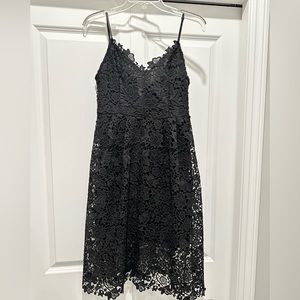 NWT - ASTR the label lace a line dress, black, medium